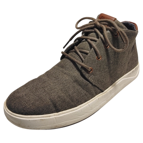 Olukai Nānā Hele Wai‘apo Water-Resistant Gray High Top Sneakers Men's Size 8 - Picture 5 of 10